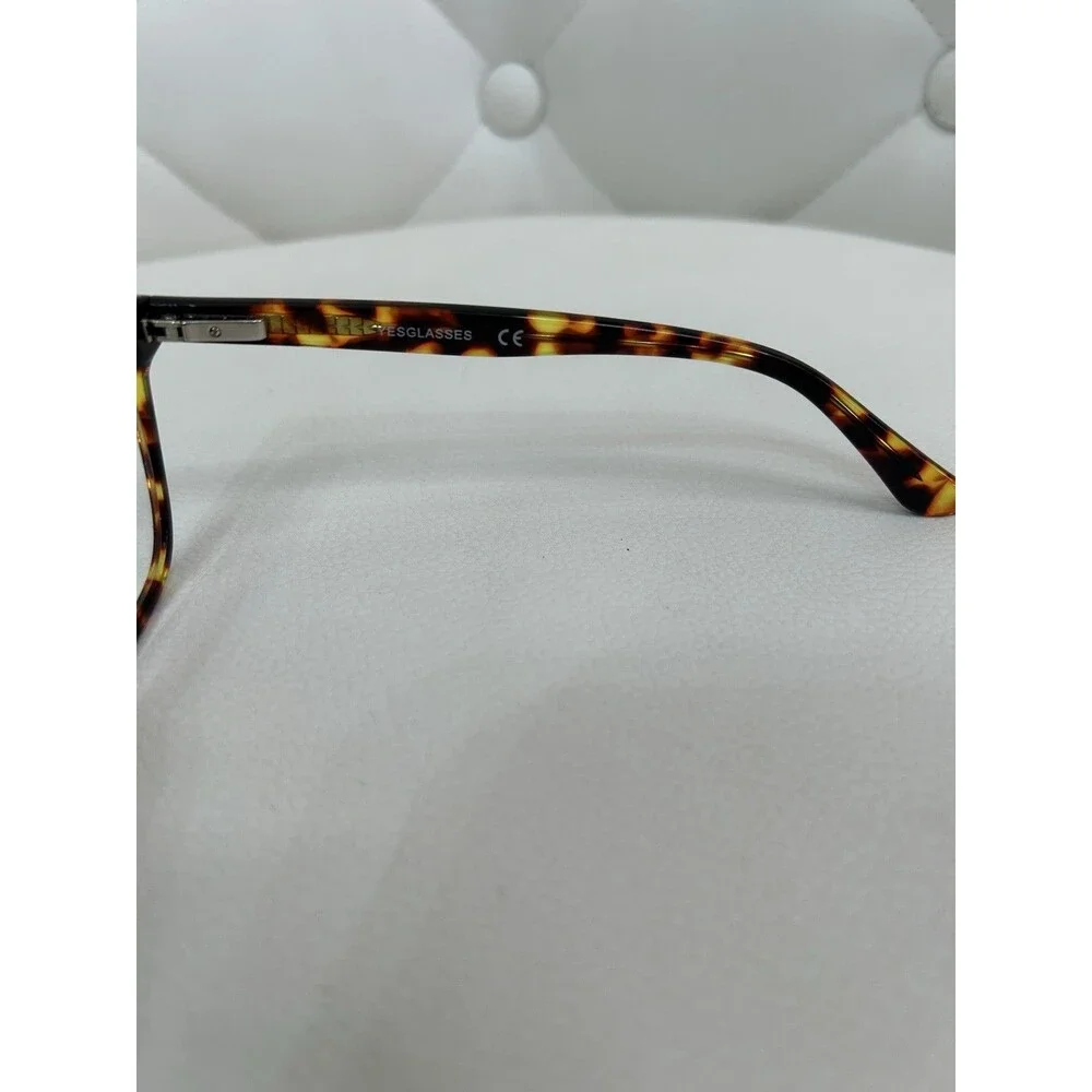 YESGLASSES Tortoise Shell Brown Full Rim Plastic Eyeglass Frames 51-18-135 C02